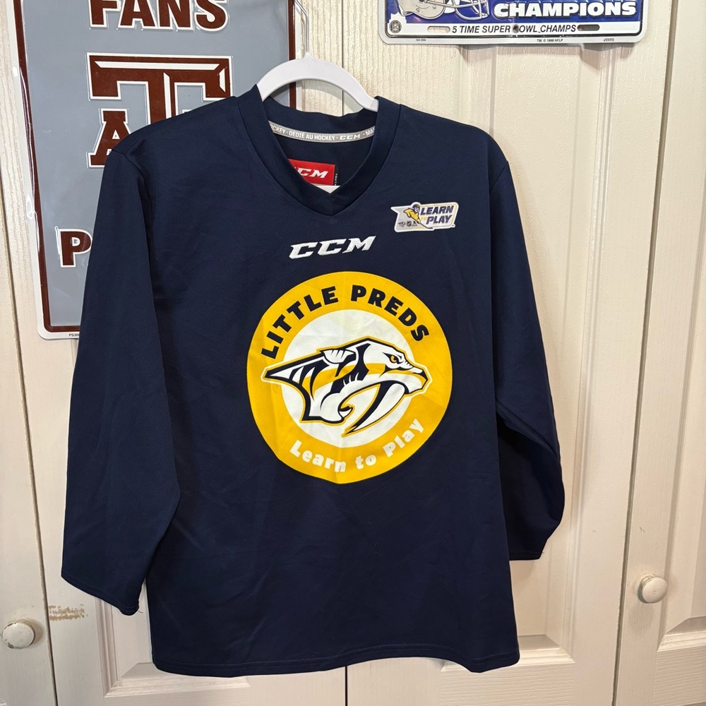 CCM Kids Navy Blue Hockey Shirt